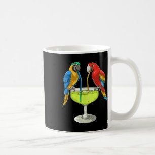 Mug Perroquets buvant des margaritas Vacances hawaïenn