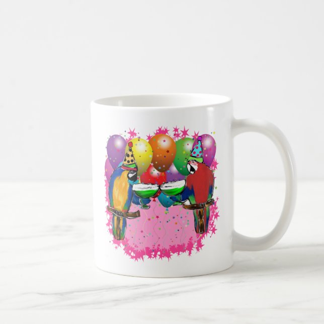 MUG PERROQUETS DE FÊTE (Droite)
