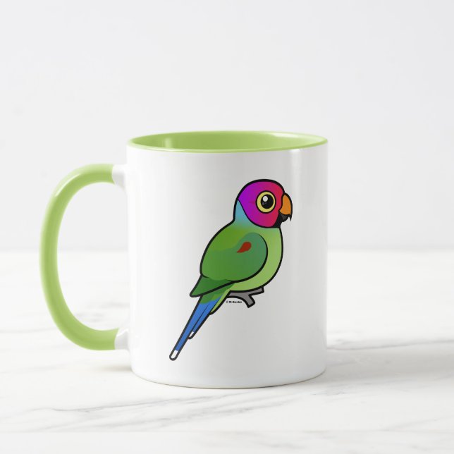 Mug Perruche à tête prune mâle (Gauche)