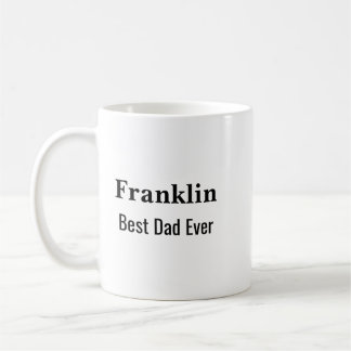 Mug Personalised Best Dad Ever Monogrammed 