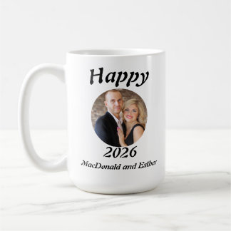 Mug Personalised Modern Happy 2026 photo