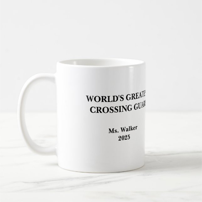 Mug Personalize School Crossing Guard (Gauche)