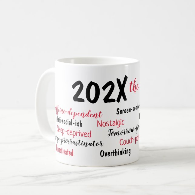 Mug Personalized 2025 Year in Review Christmas (Devant gauche)