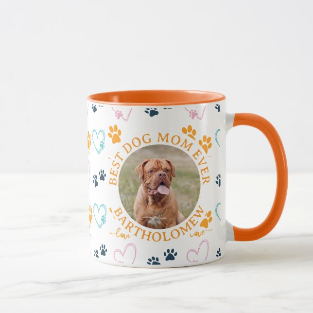 Mug Personalized BEST DOG MOM EVER Mastif Photo (Droite)