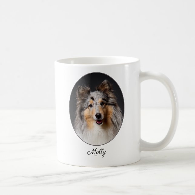 Mug Personalized Blue Merle Sheltie Love (Droite)