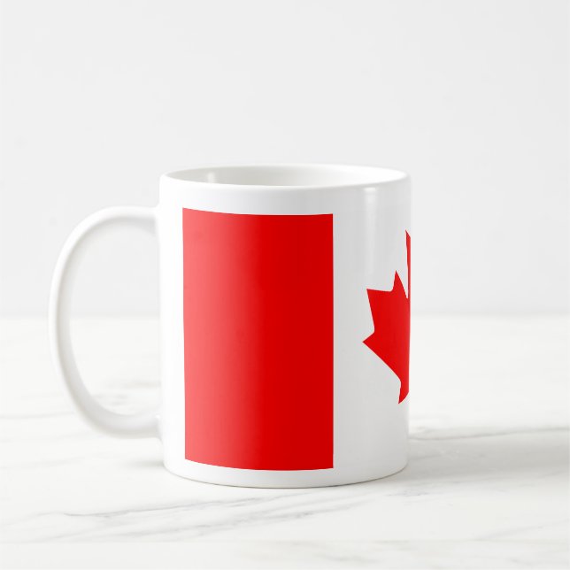 Mug Personalized Canada Flag | Custom Name Canada Day (Gauche)