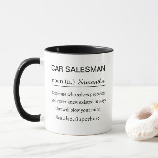 Mug Personalized Car Salesman Definition Funny Gift