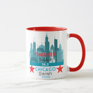 Mug Personalized Chicago Marathon 2025 Gift For Runner