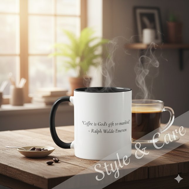 Mug Personalized Coffee Quote Graphic Combo (Personalized Coffee Quote Graphic Combo Mug)