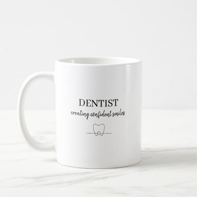 Mug Personalized Dentist Creating Confident Smiles  (Gauche)