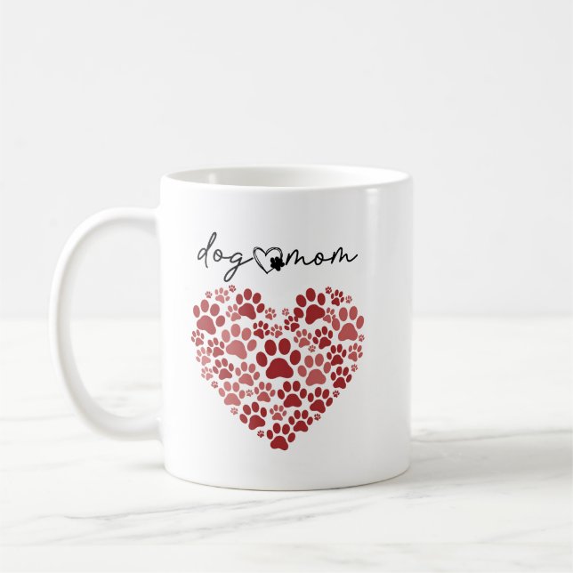 Mug Personalized Dog Mom – Custom Name Mother’s Day (Gauche)
