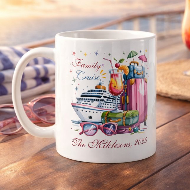 Mug Personalized Family Cruise Name Year (Créateur téléchargé)