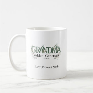 Mug Personalized Grandma Golden Generous Grand Quote