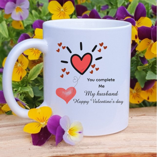 Mug Personalized heart fill valentines day  (Créateur téléchargé)