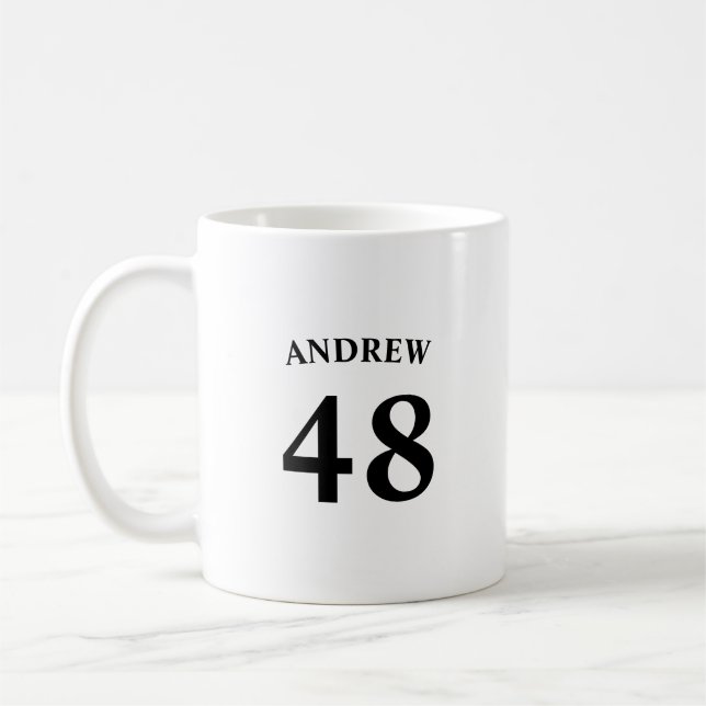 Mug Personalized name and Jersey number  (Gauche)