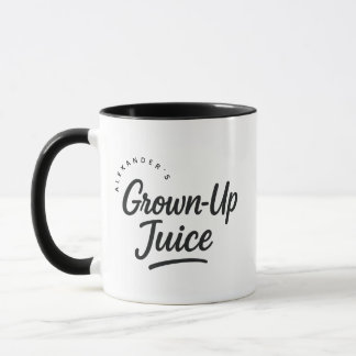 Mug Personalized Name Grown-Up Juice Gift Coffee