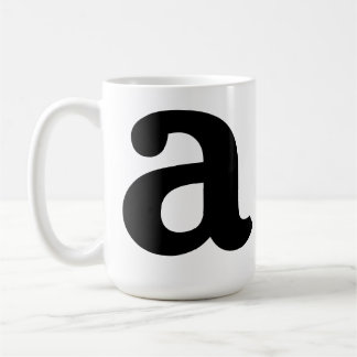 Mug Personalized Name Initial Stylish Modern Minimal 