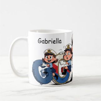 Mug Personalized  Name Sailor Cartoon Character * G *
