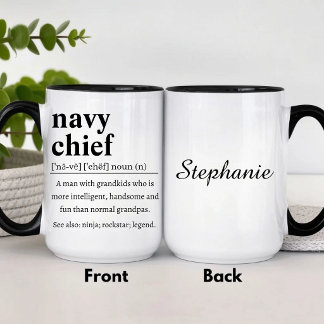 Mug Personalized Navy Chief Definition