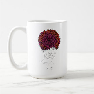 Mug Personalized November Birth Flower Portrait