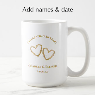 Mug Personalized Photo Keepsake 50th Anniversary Gift