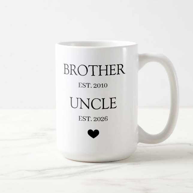 Mug Personalized Promoted to Uncle  (Droite)