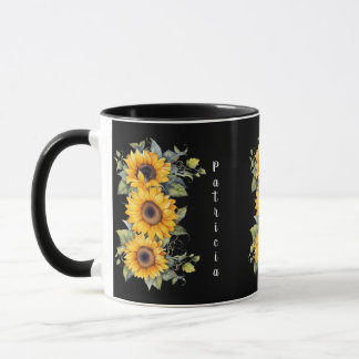 Mug Personalized Sunflower Name