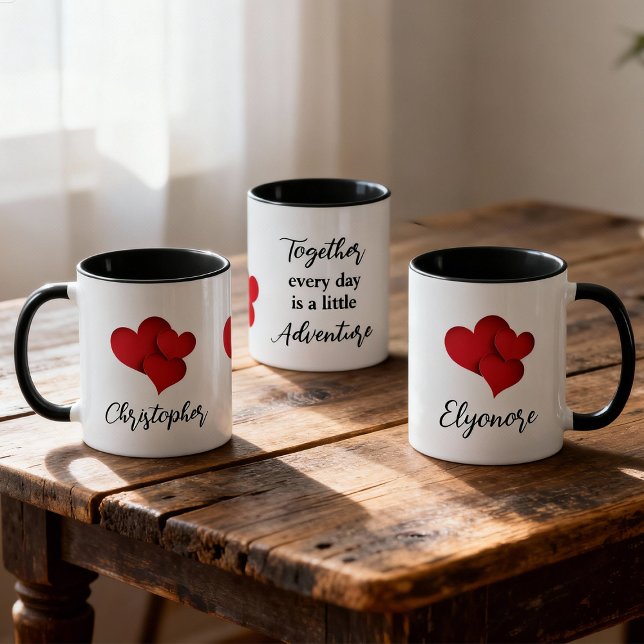 Mug Personalized Together Every Day Adventure Quote (Créateur téléchargé)