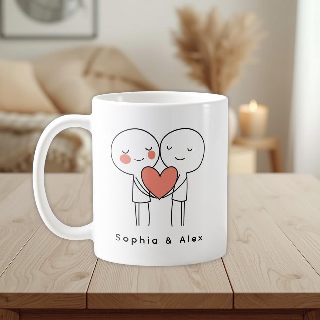 Mug Personalized Valentine’s Couple Matching  (Créateur téléchargé)
