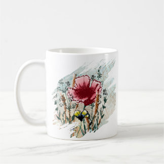 Mug Personalized Wildflower Paint Splatter