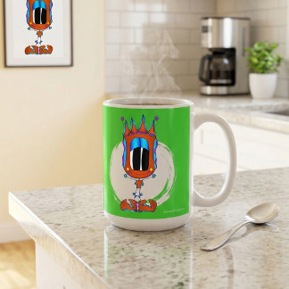 Mug Personnage de dessin animé drôle, coloré et excent
