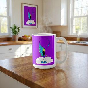 Mug Personnage de dessin animé drôle, coloré et excent