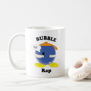 Mug Personnage de dessin animé Kawaii à bulles disant