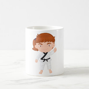 Mug Personnage de karaté fille enfants arts martiaux