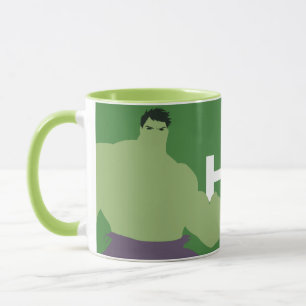Mug Personnage de l'Hulk en aplat de couleur