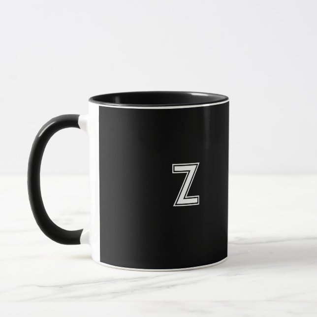 Mug personnalisable de style combo noir (Gauche)