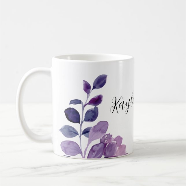 Mug Personnalisable Lilac Floral (Gauche)