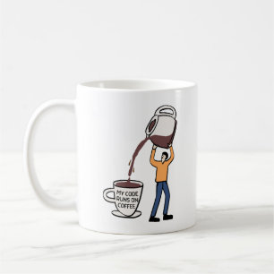 MUG PERSONNALISABLE MON CODE FONCTIONNE SUR LE CAFÉ