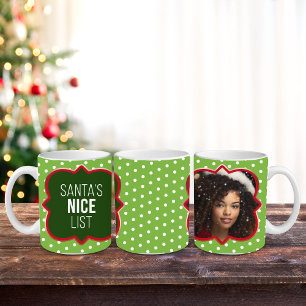 Mug Personnalisable "Nice List" Photo Mug, 11 oz
