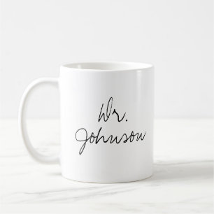 Mug Personnalisable nom d'écriture manuscrite de Dr.