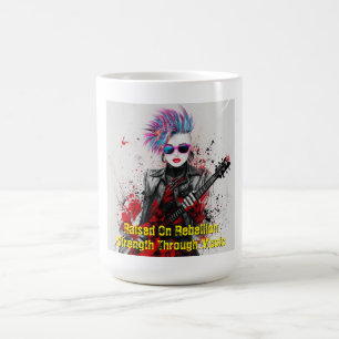 Mug Personnalisable Punk Girl Guitarist Art Inspiratio