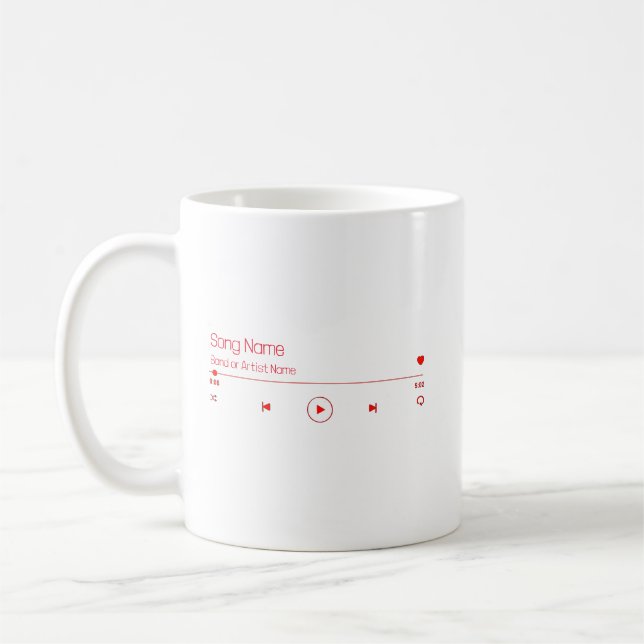 Mug Personnalisable votre musique préférée (Gauche)