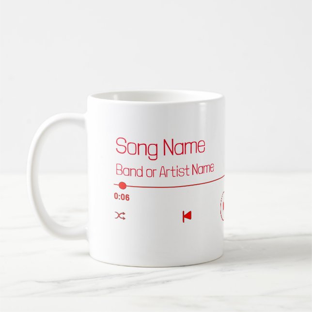 Mug Personnalisable votre musique préférée (Gauche)