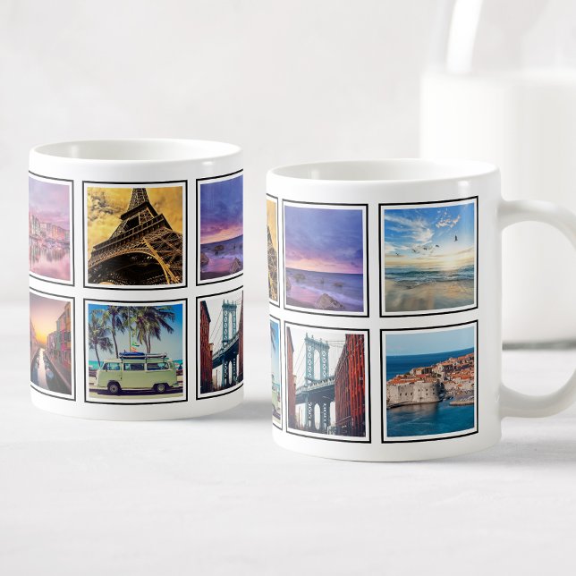 Mug Personnalisation Souvenirs Voyage Photo Collage (Créateur téléchargé)