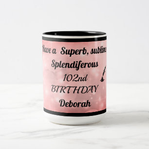 Mug personnalisé 102e anniversaire