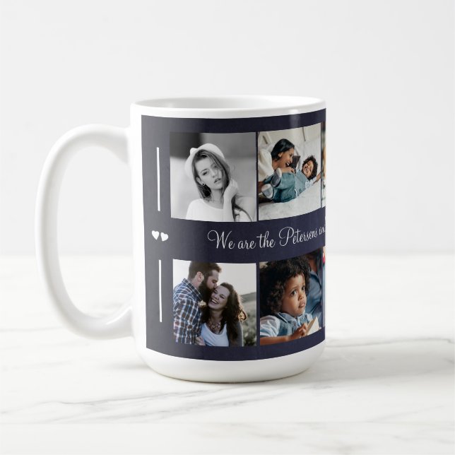 Mug Personnalisé 10 photo collage votre famille de tex (Gauche)