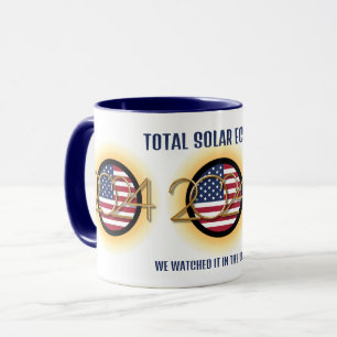 Mug Personnalisé 2024 TOTAL SOLAR ECLIPSE USA