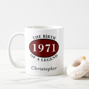 Mug Personnalisé 50e anniversaire 1971 Naissance d'une