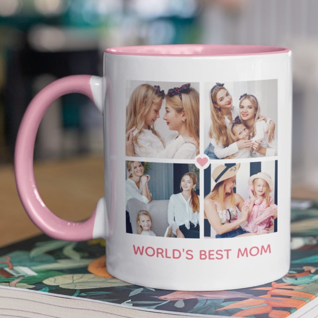 Mug Personnalisé 8 photo 'World's Best Mom' (Créateur téléchargé)