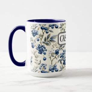 Mug personnalisé à bleuet vintage